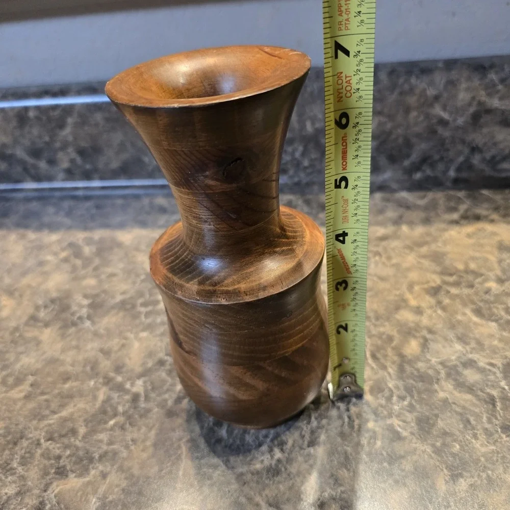 Handcrafted Wood Vase By Wood Bin‎ Woodworks NC 7